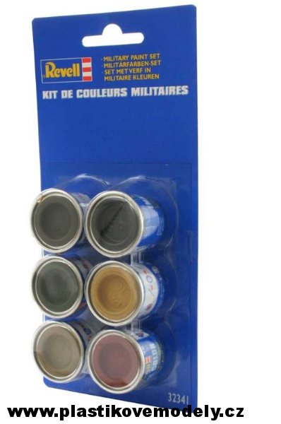 Sada barev Email Color 32341 - Military (Revell 6x14ml)