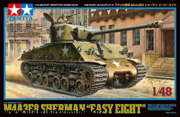 Us Medium Tank M4A3E8 Sherman “easy Eight” (Tamiya 1:48)