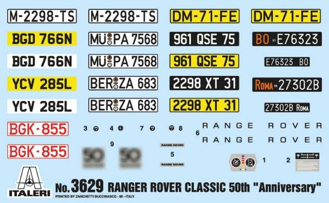 Range Rover Classic (50th Anniversary) (Italeri 1:24) 