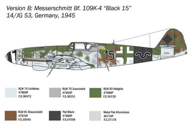 Messerschmitt Bf 109 K-4 (Italeri 1:48) 
