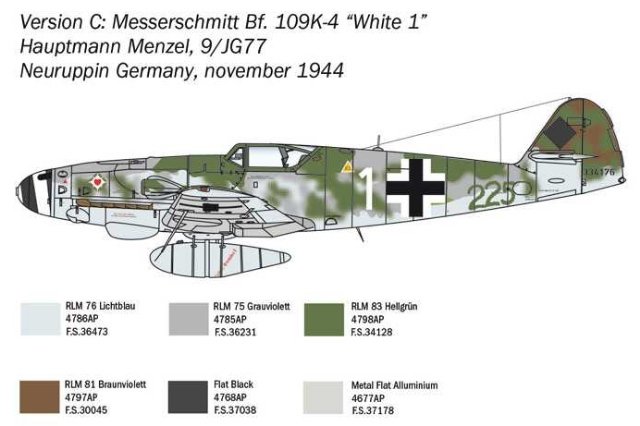 Messerschmitt Bf 109 K-4 (Italeri 1:48) 