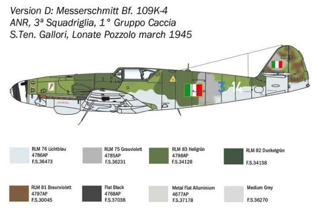 Messerschmitt Bf 109 K-4 (Italeri 1:48) 