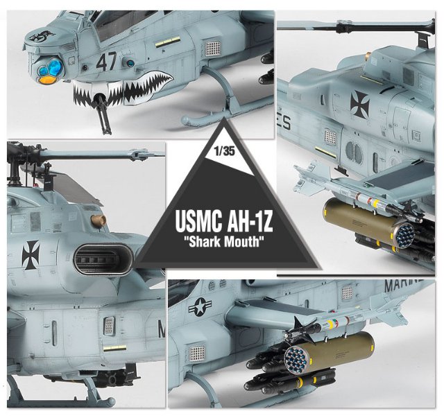 USMC AH-1Z Shark Mouth (Academy 1:35)