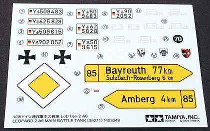 Leopard 2A6 Main Battle Tank (Tamiya 1:35) 