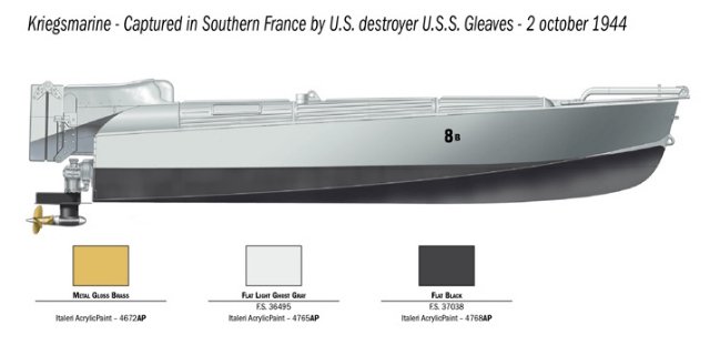 Člun M.T.M. Barchino with crew (Italeri 1:35) 
