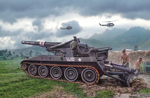 Samohybná houfnice M-110 (Italeri 1:35) 