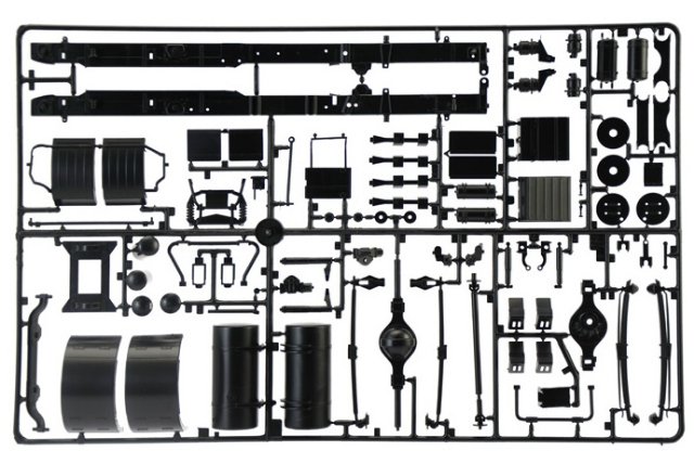 Truck Volvo F-12 Intercooler (Low Roof) with accessories (1:24) 