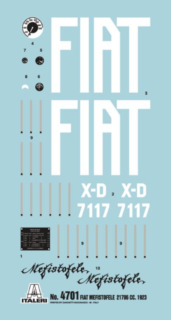 FIAT MEFISTOFELE (Italeri 1:12) 