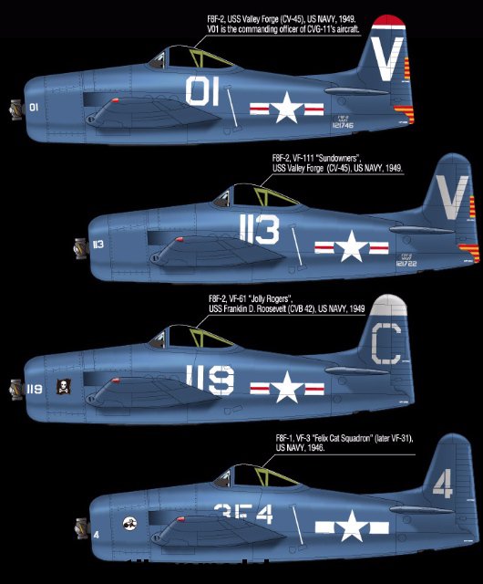 F8F-1-2 USS Tarawa (Academy 1:48)