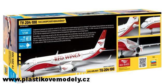 Tupolev TU - 204-100 (Zvezda 1:144)