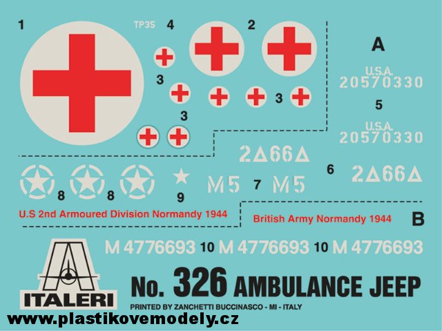 1/4 TON. 4x4 AMBULANCE JEEP (Italeri 1:35) 