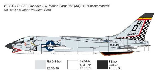 F-8E Crusader (Italeri 1:72) 