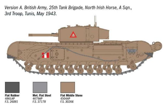 Tank Churchill Mk. III (Italeri 1:72) 