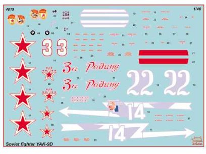 YAK-9 Soviet fighter (Zvezda 1:48)
