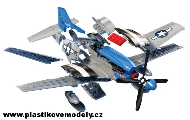 Quick Build letadlo J6046 - D-Day P-51D Mustang (Airfix)