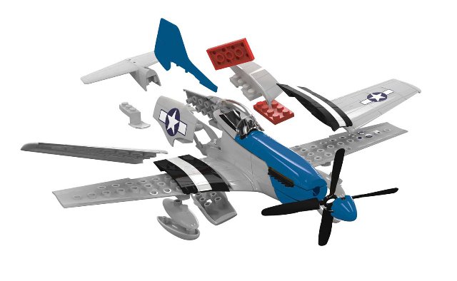 Quick Build letadlo J6046 - D-Day P-51D Mustang (Airfix)