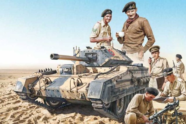 Crusader Mk. II & British Tank Crew (Italeri 1:35) 
