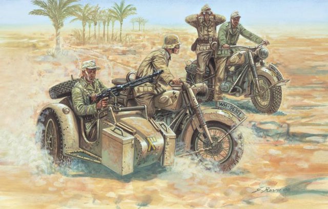 GERMAN MOTORCYCLES WWII (Italeri 1:72) 