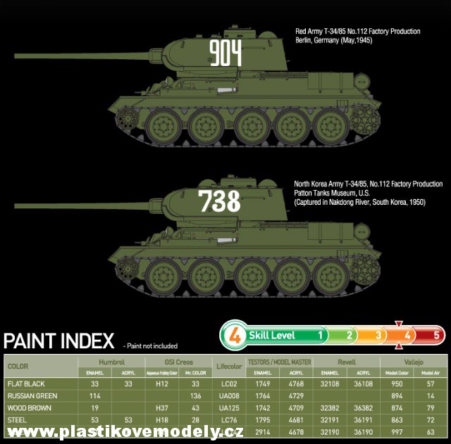 T-34/85 112 Factory Production (Academy 1:35) 
