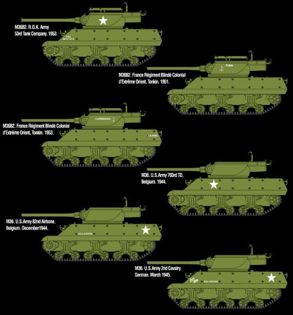 M36-M36B2 Battle of Bulge (Academy 1:35) 