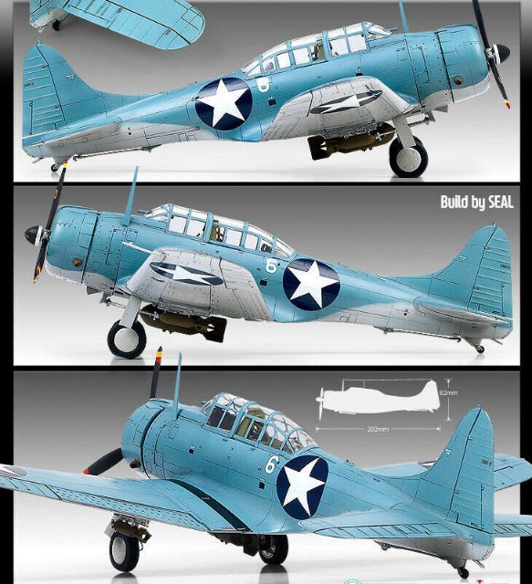 USN SBD-2 Midway (Academy 1:48)