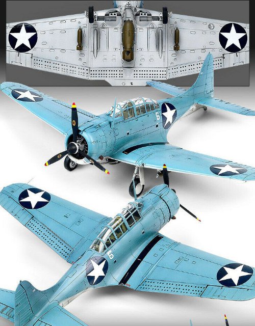 USN SBD-2 Midway (Academy 1:48)