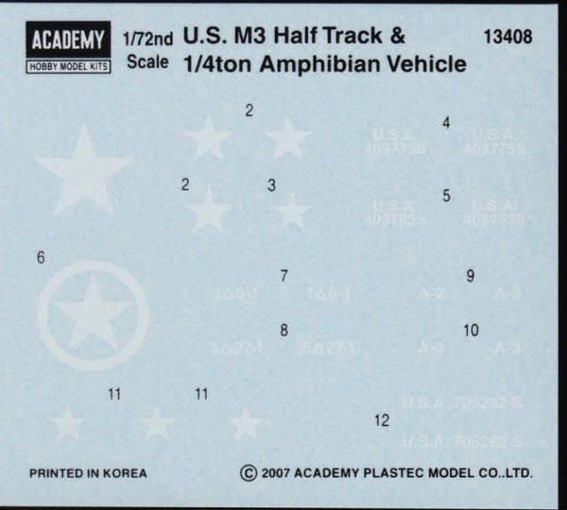 M3 Halftruck 1-4t Amph. Vehicle (Academy 1:72) > 1:72