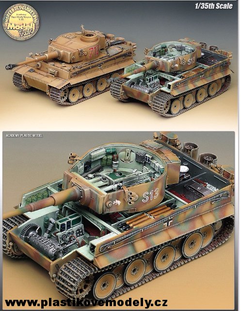 German Heavy Tank Tiger I Early s interierem (Academy 1:35) 