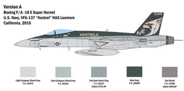 F-A-18 E SUPER HORNET (Italeri 1:48) 