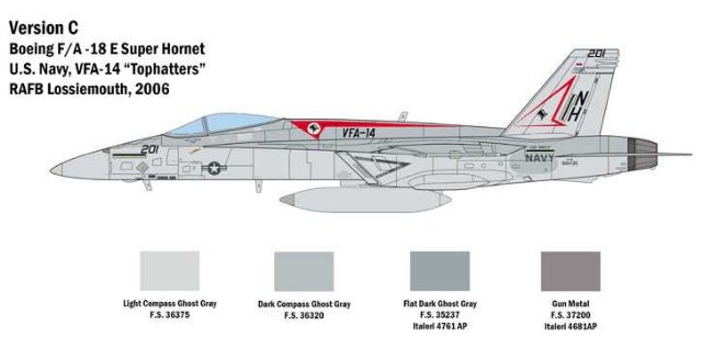 F-A-18 E SUPER HORNET (Italeri 1:48) 