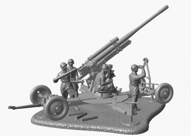 Soviet 85mm Anti-Aircraft Gun (Zvezda 1:72) 
