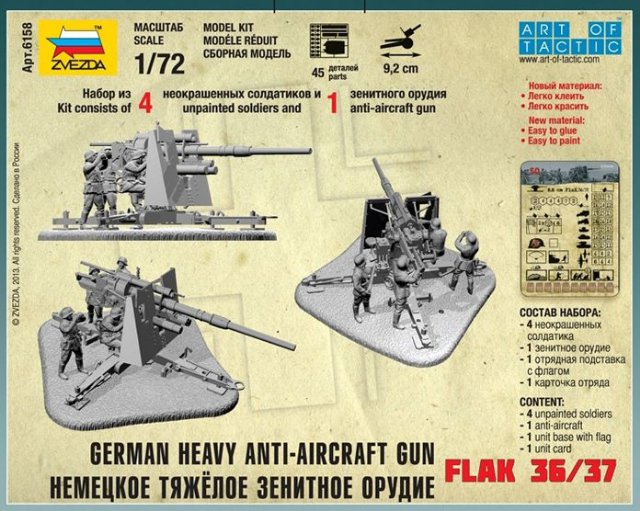 German 88mm Flak 36/37 (Zvezda 1:72)