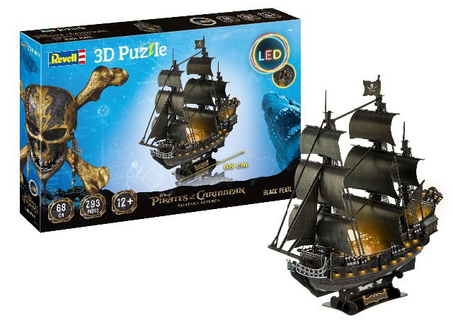 3D Puzzle REVELL - Black Pearl (LED Edition)