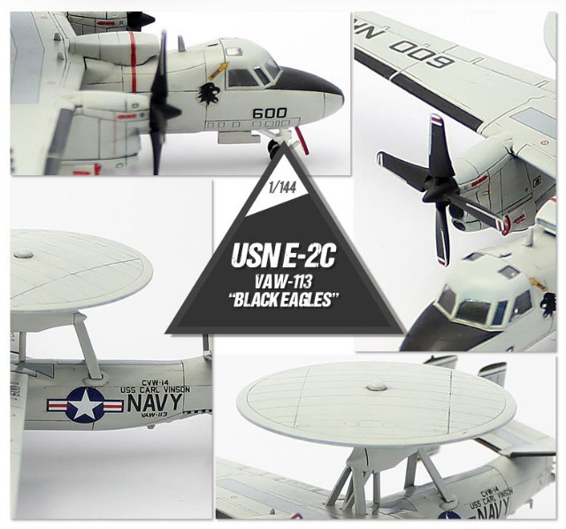 Letadlo USN E-2C VAW-113 "BLACK EAGLES" (Academy 1:144)