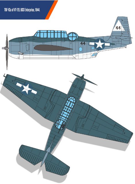 Grumman TBF-1C Battle of Leyte Gulf (Academy 1:48) 