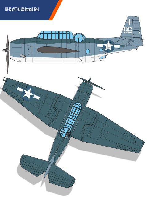 Grumman TBF-1C Battle of Leyte Gulf (Academy 1:48) 