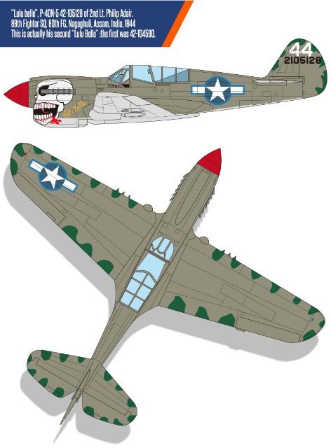 Letadlo USAAF P-40N Battle of Imphal (Academy 1:48) 