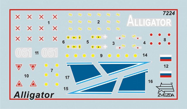 Kamov Ka-52 Alligator Combat Helicopter (Zvezda 1:72) 