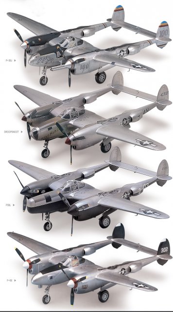 P-38J Combination Version (Academy 1:48) 