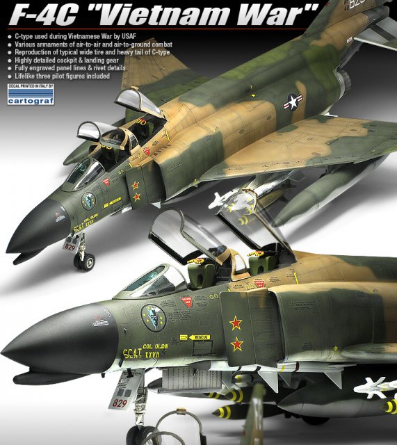F-4C USAF (Vietnamese War)(Academy 1:48) 