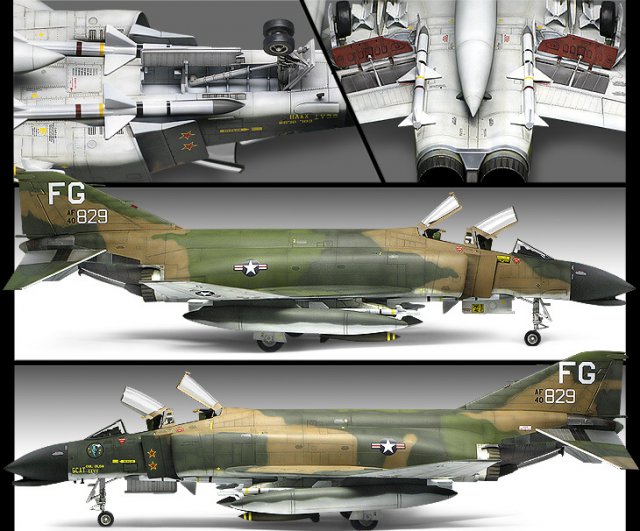 F-4C USAF (Vietnamese War)(Academy 1:48) 