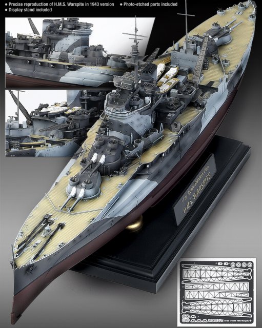 QUEEN ELIZABETH CLASS H.M.S. WARSPITE (Academy 1:350) 
