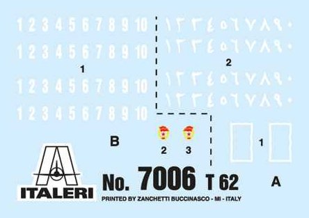 Tank T-62 (Italeri 1:72) 
