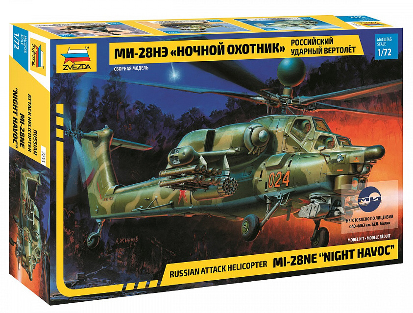 MIL MI-28N Russian Helicopter (Zvezda 1:72)