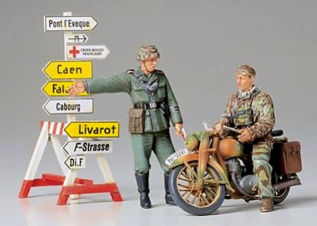 German Motorcycle Orderly Set (Tamiya 1:35) 