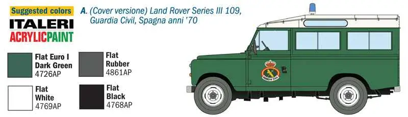 LAND ROVER III 109 „Guardia Civil“ (Italeri 1:35) 