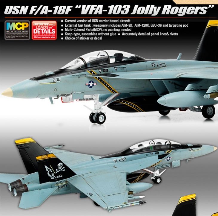 F-A-18F VFA-103 Jolly Rogers (Academy 1:72) 