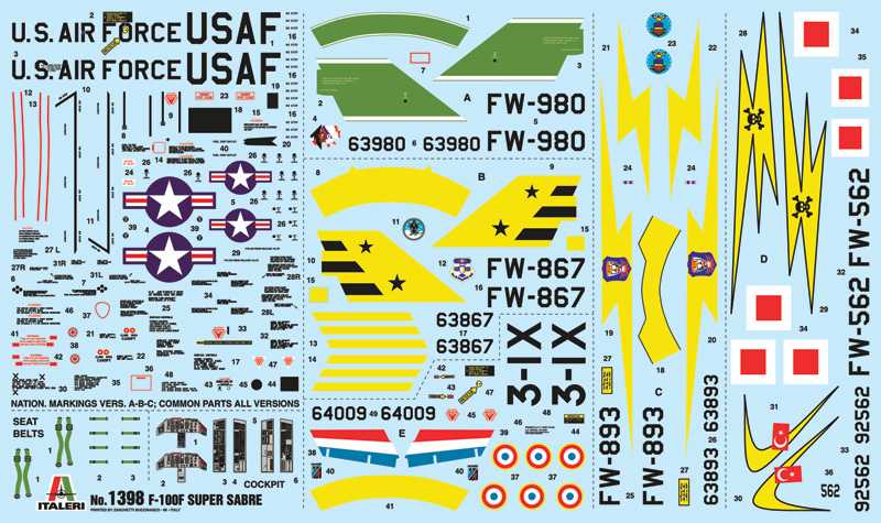 F-100F SUPER SABRE (Italeri 1:72) 