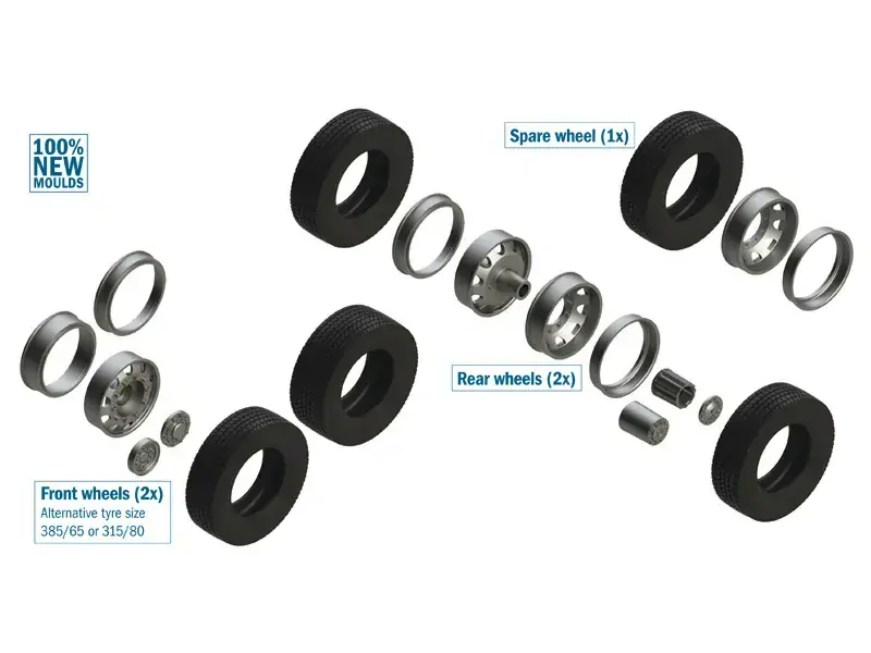 EUROPEAN TYRES and RIMS (Italeri 1:24)