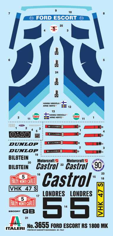 FORD ESCORT RS1800 Mk. II (Italeri 1:24) 